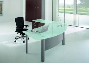 Bureau En Verre Design : Bureau direction verre contemporain au design élégant. vente