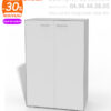 Armoire de bureau design mi hauteur, 133 cm - Achat / Vente. Gamme BM – Image 3