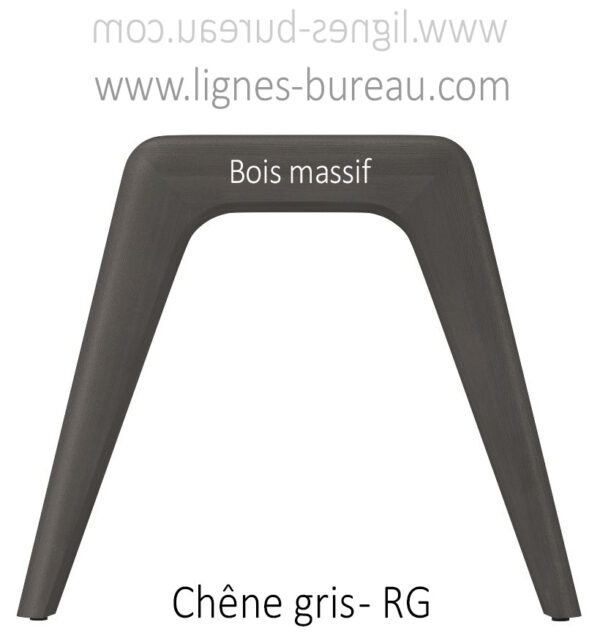 Bois teinté chêne gris pour le bureau de direction design Chrystal