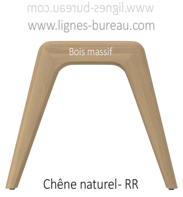 Teinte bois chêne naturel pour le Bureau direction contemporain Chrystal