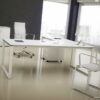 Bureau direction Blanc Laqué brillant design Groenland: achat/vente – Image 3