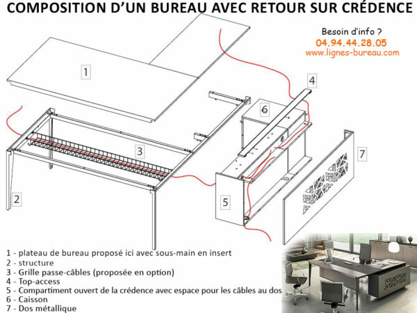 Le mobilier de direction Swing est luxueux mais aussi fonctionnel