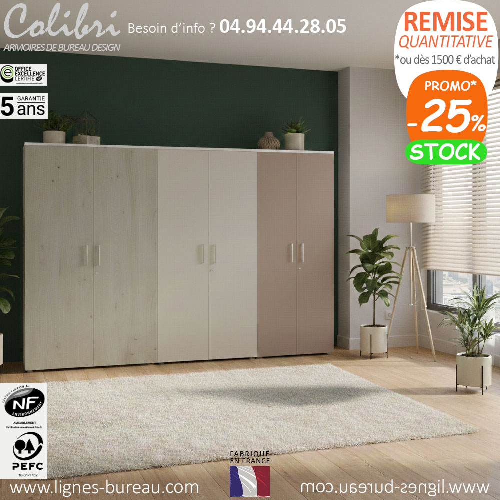 Grandes armoires de rangement de bureau design, Colibri