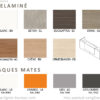 Nuancier des banques d’accueil design pour 2 personnes, Bench