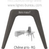 Pied bois gris pour le mobilier de direction luxueux en verre Chrystal