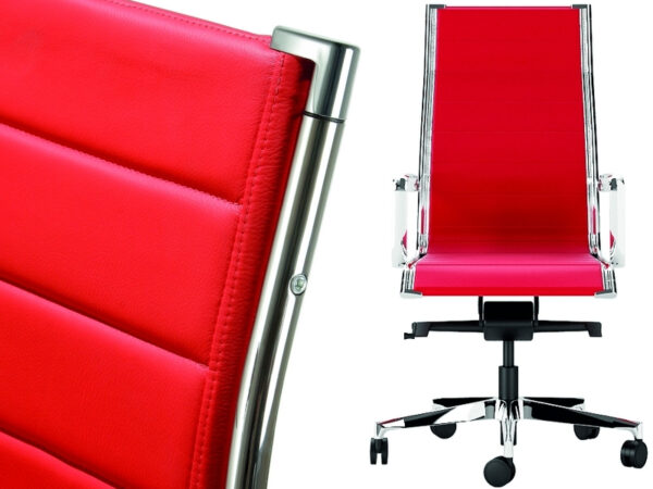 Fauteuil de direction design en cuir, Élegance – Image 2