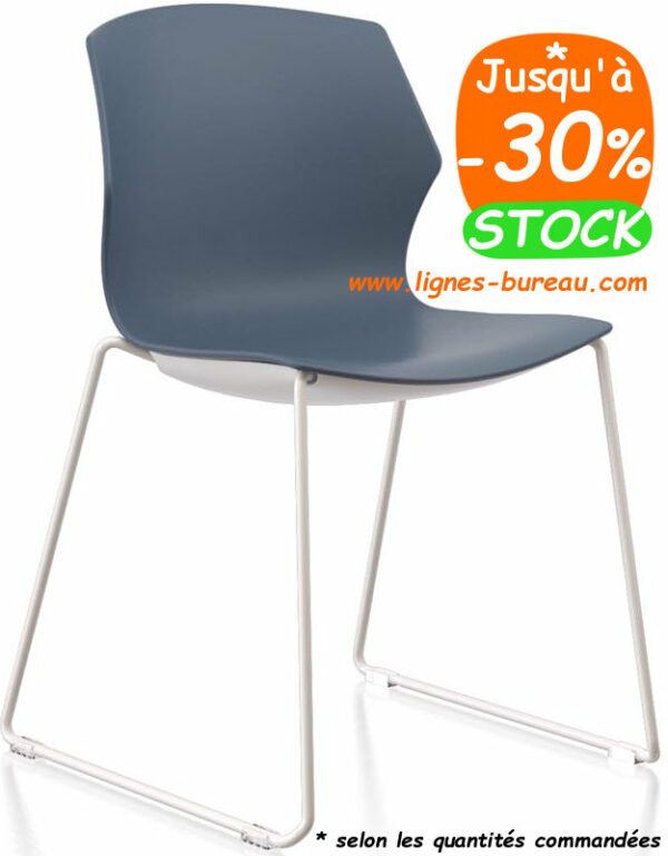 Chaise réunion plastique tom – Image 2