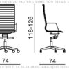 ULTRA est un fauteuil de direction aux dimensions bien proportionnées