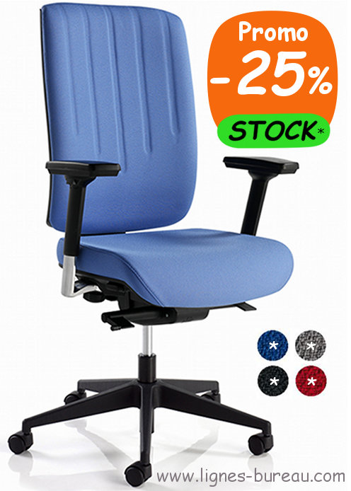 Fauteuil de bureau synchrone dossier maille Malice