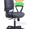 Fauteuil de bureau synchrone YES avec tissu gris M659 et accoudoirs fixes