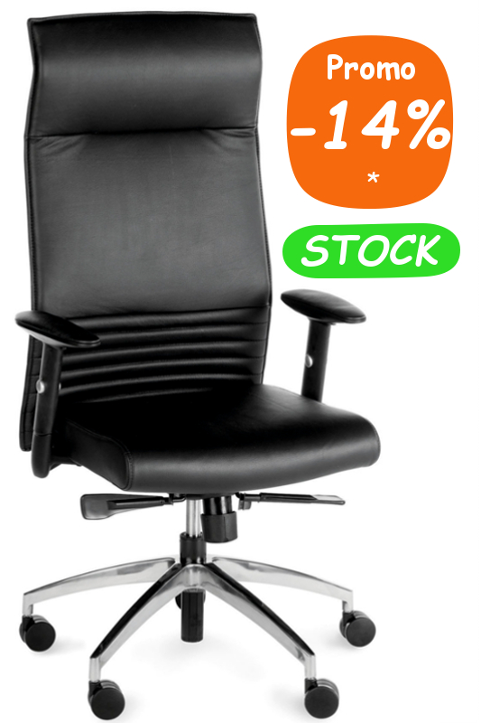 Le fauteuil de direction TheBoss : cuir et réglables multiples – UP & DESK