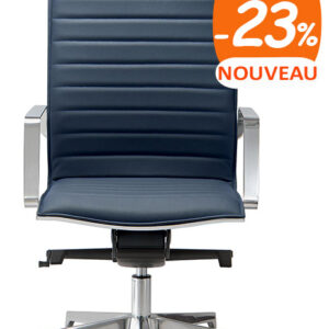 Fauteuil direction design en simili cuir noir ou de couleur en promotion