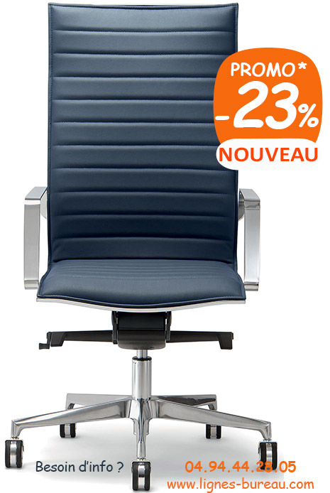 Fauteuil Direction Cuir luxe au design séduisant, en promo, Eve - Mobilier de  bureau professionnel