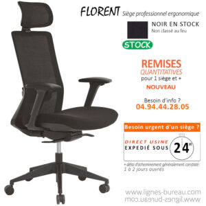 Fauteuil avec mécanisme synchrone automatique et translation d'assise, Florent