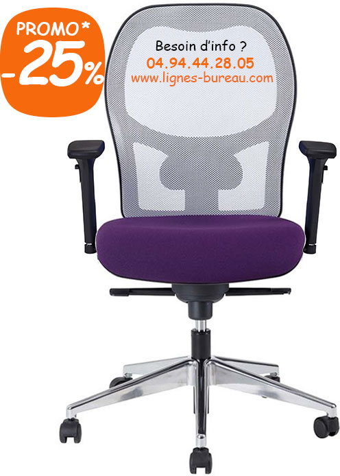 Chaise de bureau ergonomique blanche grise Top gamme