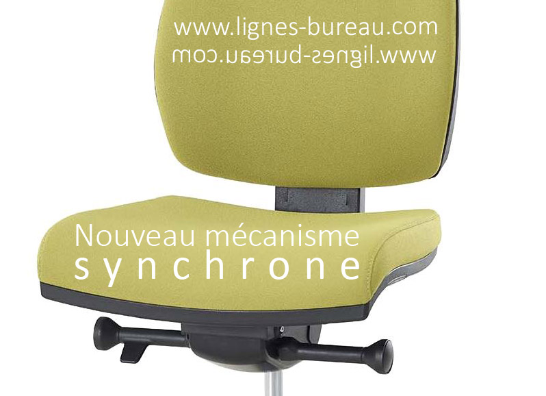 OfficeWorld Range Mécanisme Synchron Chaise Bureau - Plaque Base