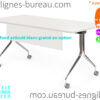 Table abattante avec voile de fond articulé en option nommée SOPHIA