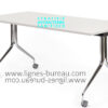 Table rabattable mobile avec plateau stratifié antibactérien SOPHIA