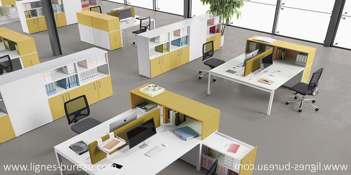 Bureaux et autres mobiliers aménageant un Open Space