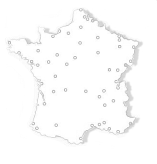 Nos plateformes logistiques sont réparties en France Hexagonale