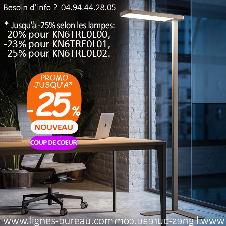 Lampadaire de bureau led pour Open Space, Lumen - Mobilier de