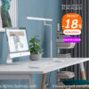 Lampe de bureau led au design contemporain, blanche, Star