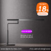 Lampe de bureau led dimmable design noir et aluminium, Star