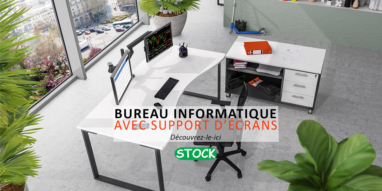 grand-bureau-informatique-professionnel-design-pour-2-ecrans-smarty-slider Grand bureau informatique professionnel design pour 2 écrans, Smarty