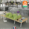 Canapé ilot de 4 places connectées avec prise usb pour entreprise, FÉLIX – Image 2