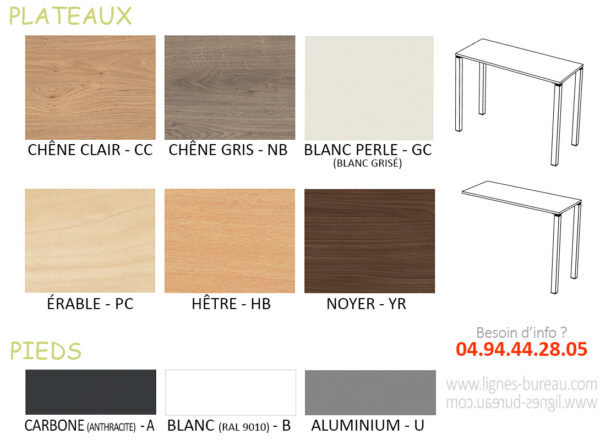 Table lounge haute rectangulaire, mange debout, café, Latitude – Image 3