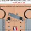 Accroches des tables de réunion rabattables Charlotte