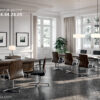 Sublime bureau de direction contemporain italien avec retour Swing