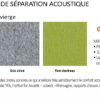 Nuancier des écrans acoustiques pour bureaux de Coworking Églantine
