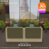 Banque d'accueil design moderne de qualité 2 personnes, Bench: l’élégance version haut de gamme – Image 5